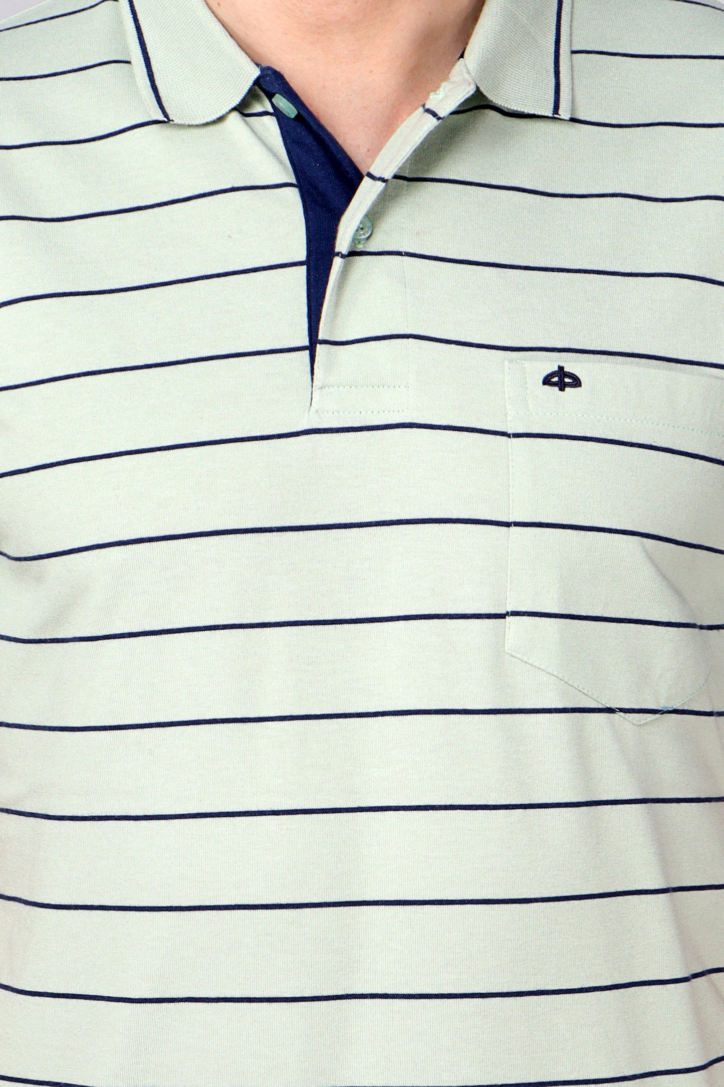 Single Jersey Stripe  Regular Fit Pocket Polo