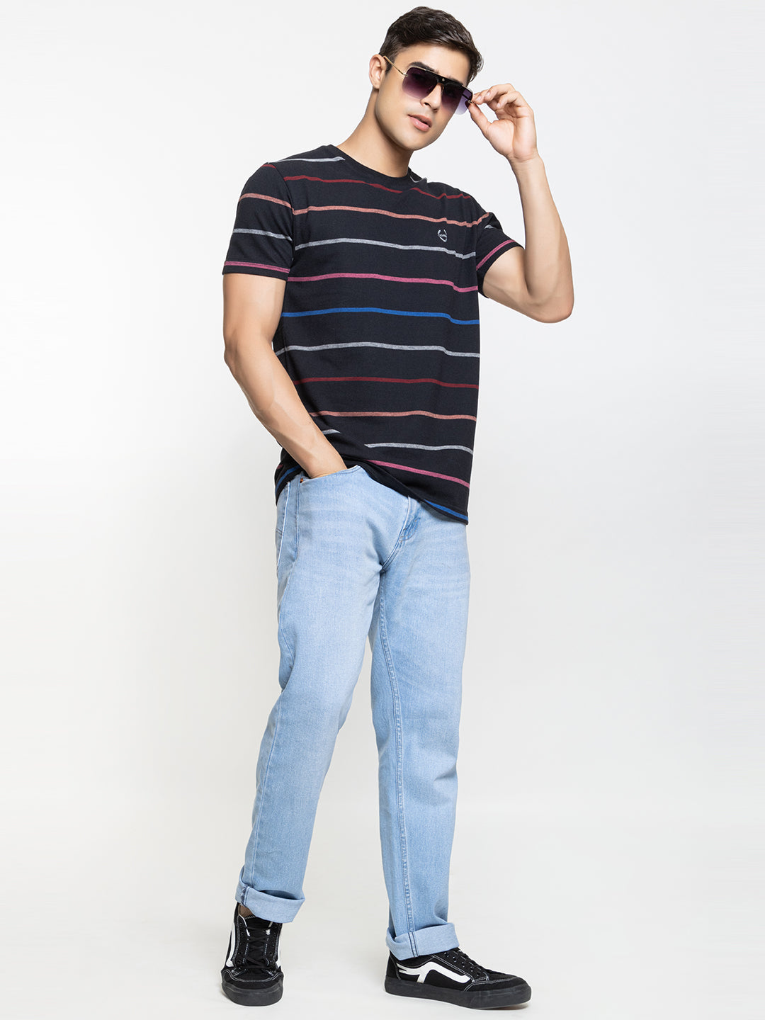 Pique Stripe Tee