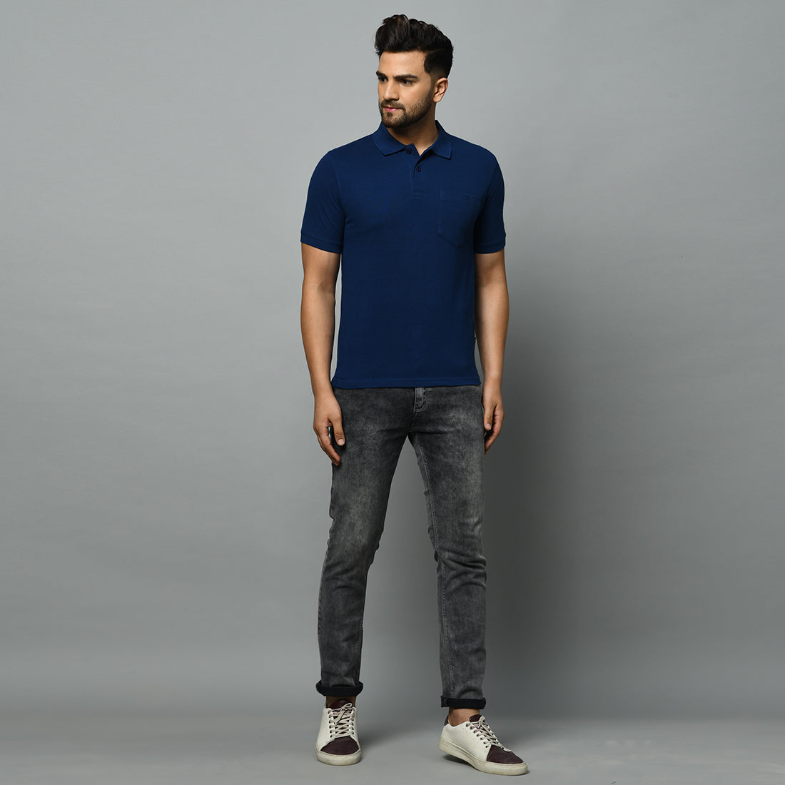 SOLID PIQUE POCKET POLO REGULAR FIT